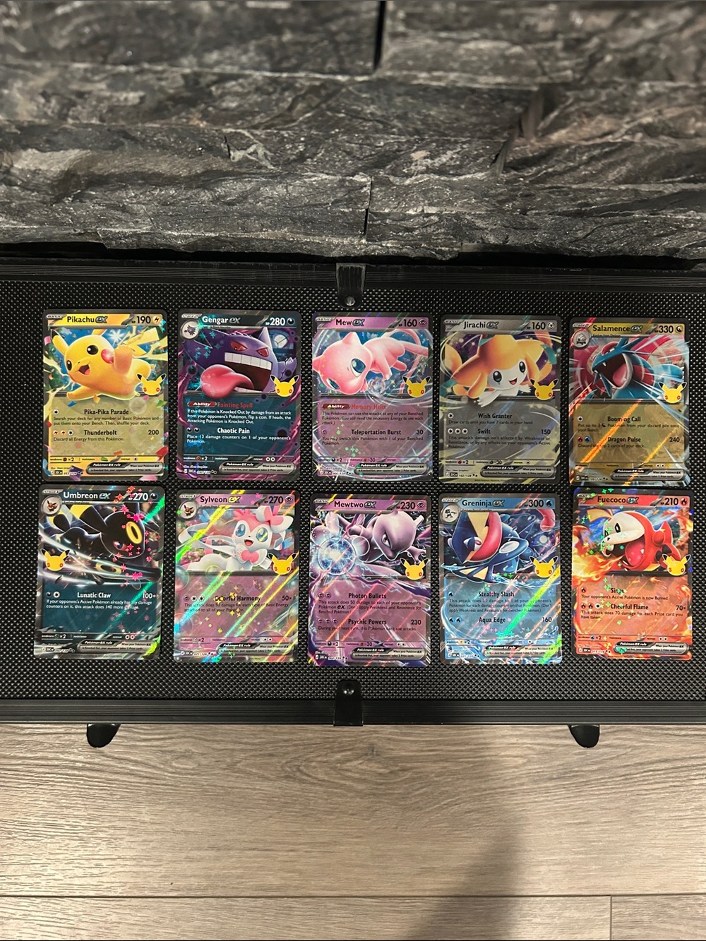 Pokemon EX Lot of 10 cards from 30th Anniversary Celebrations set STAMPED M/NM